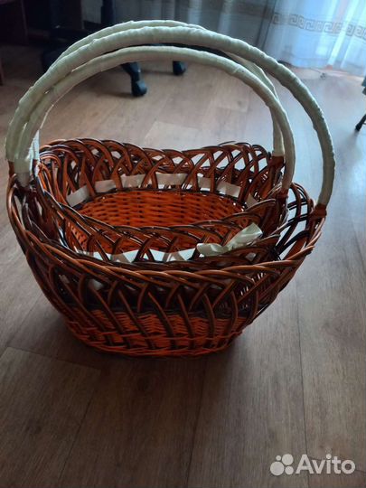 Корзины плетеные из лозы 3 шт