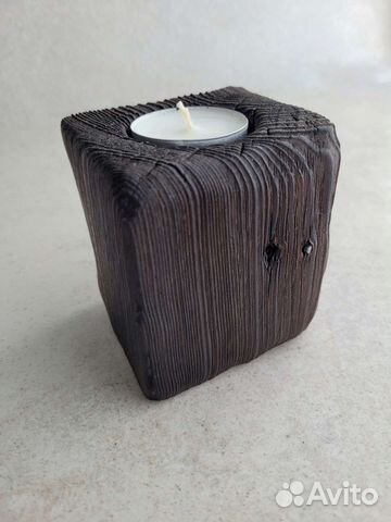 Подсвечник из дерева
