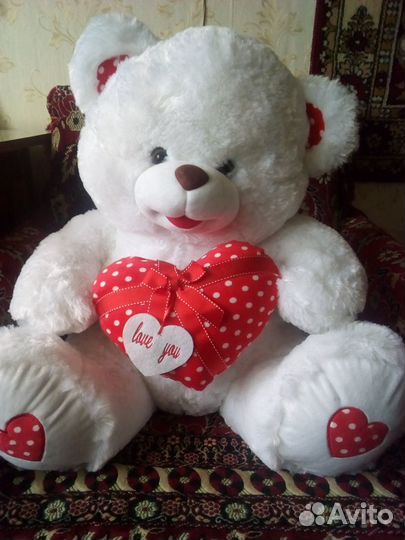 Белый мишутка большой