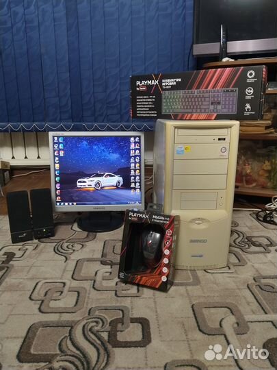 Компьютер Intel 2 ядра / 4 гига (полный комплект)
