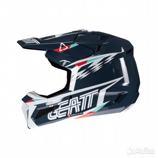 Мотошлем Leatt Moto 3.5 Helmet Kit (Blue, M, 2025