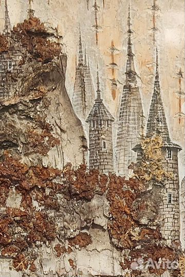 Картина на бересте авторская Фаргиев