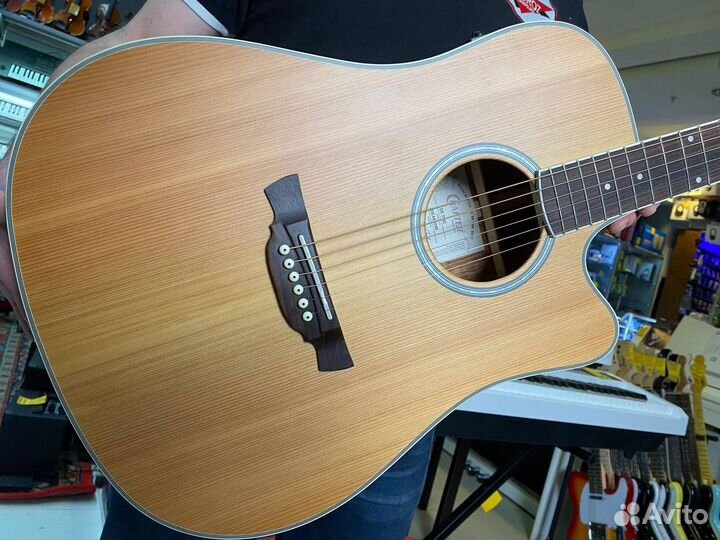 Crafter DE-7/NC + чехол электроакустическая гитара