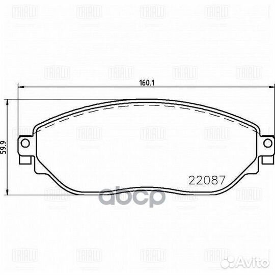 PF 0915 колодки дисковые передние Renault Traf