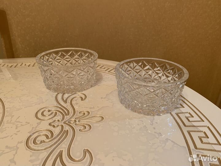Ваза конфетница,салатница хрустальные