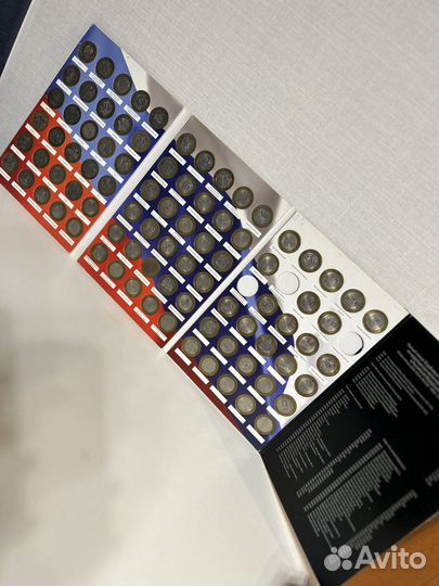 Юбилейные монеты 10 рублей коллекция альбом