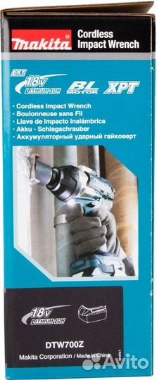 Гайковерт Makita DTW700Z (без АКБ)