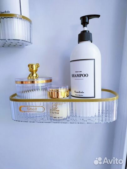 Полка для ванной и кухни без сверления