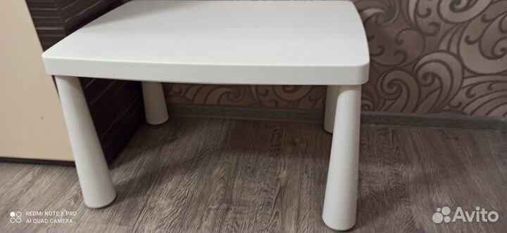 Детский стол и стул IKEA маммут