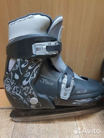 Коньки ледовые раздвижные 34-37