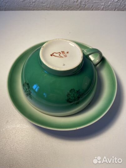 Чашка с блюдцем дулево