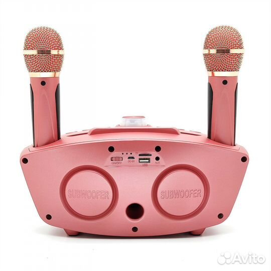 Портативная караоке система sdrd SD-306 розовая