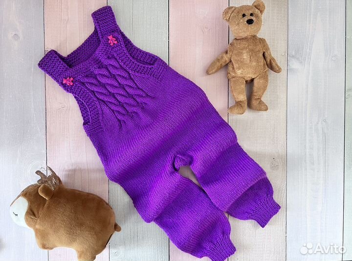Вязаный Костюм детский 74 80 ручная работа