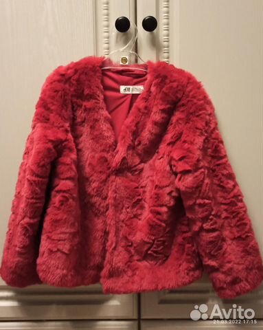 Новый меховой пиджак блейзер HM 122-128