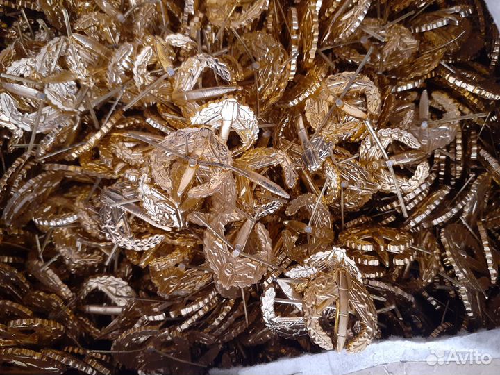 Эмблема рвсн металлическая