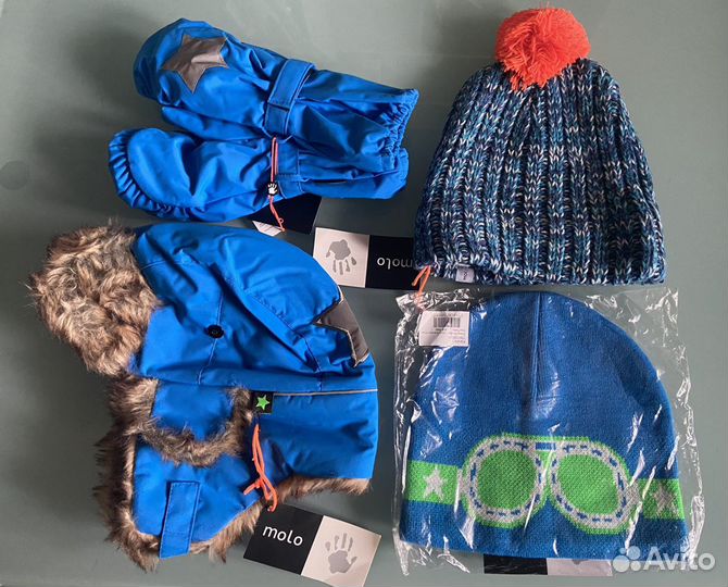 Шапки и краги Molo новые Colder, Kenzie