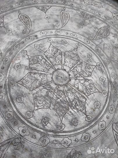 Поднос медный с персидским узором