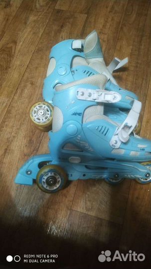 Роликовые коньки детские раздвижные