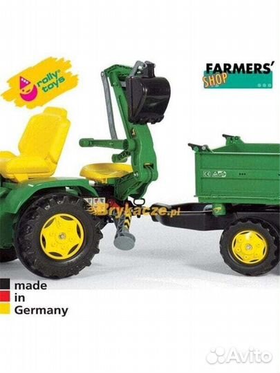 Веломобили Rolly Toys Rolly Toys Koparka doczepiana John Deere yka