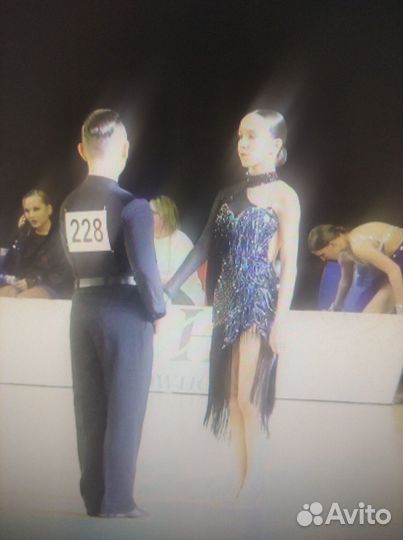 Платье для бальных танцев латина ю2, молодежь