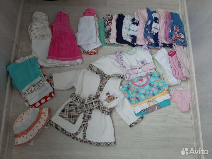Пакет вещей для новорожденной 62-68 размер