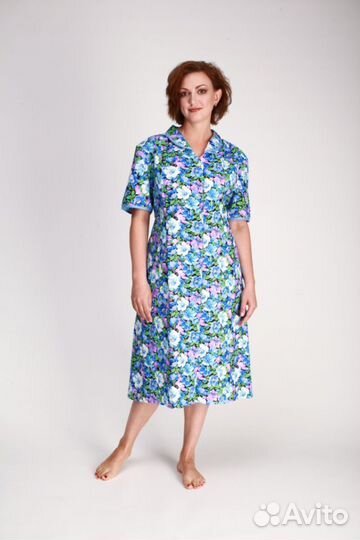 Халат ситец,бязь пуговица