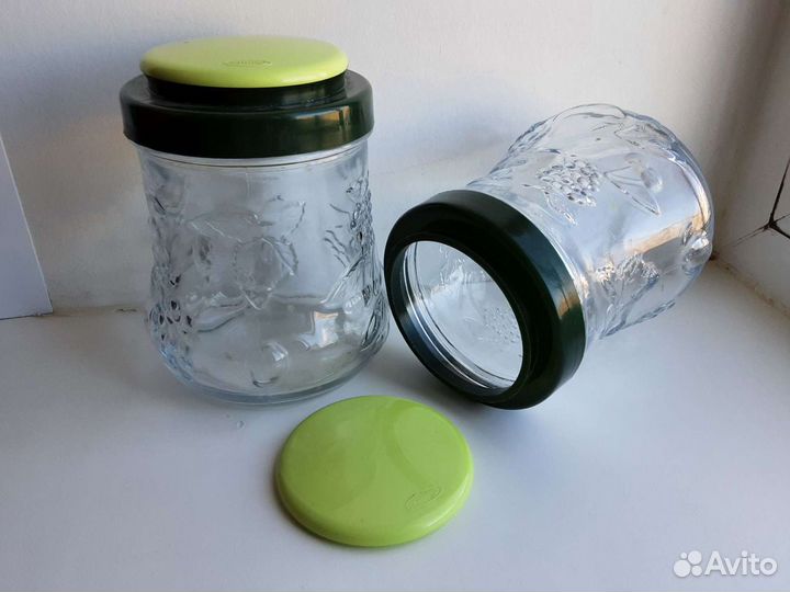 Сахарницы стекло, набор из 2-х шт