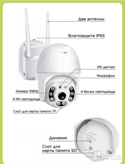 Беспроводная ip - камера видеонаблюдение уличная