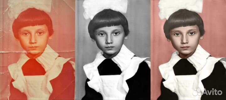 Реставрация старых фотографий,ретушь,раскрашивание