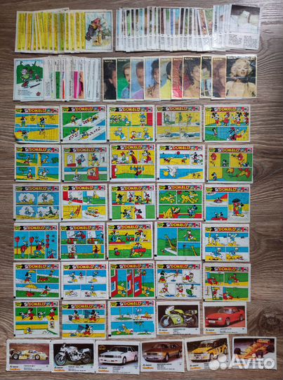 Фантики от жвачек вкладыши обёртки Япония 90-х