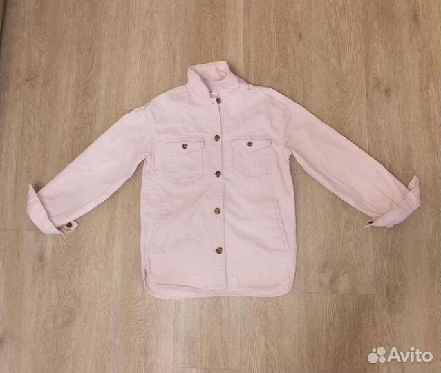 H&M Стильная джинсовая рубашка, рост 140-146