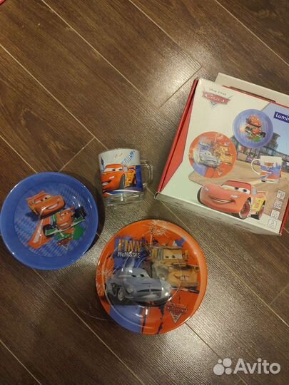 Набор посуды luminarc Cars (Тачки 2) новый
