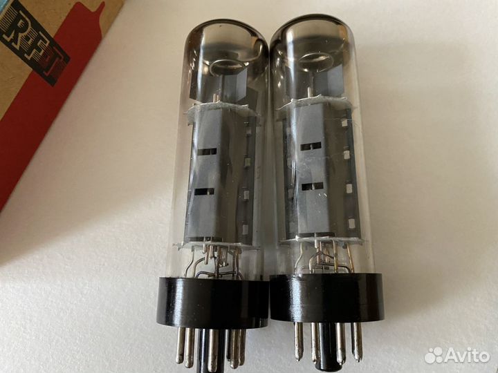 Лампа RFT EL34 низкий и высокий цоколь 60х годов