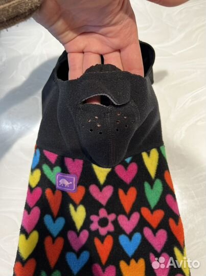 Балаклава детская для девочки на флисе размер 4-5