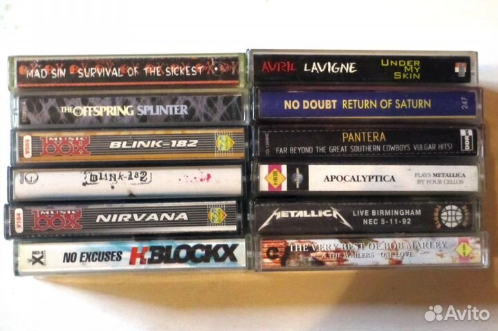 Аудиокассеты - иностранный панк и рок
