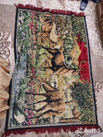 Ковёр СССР Олени винтаж