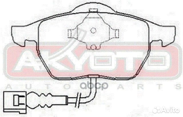 Колодки тормозные дисковые передние С датчиком