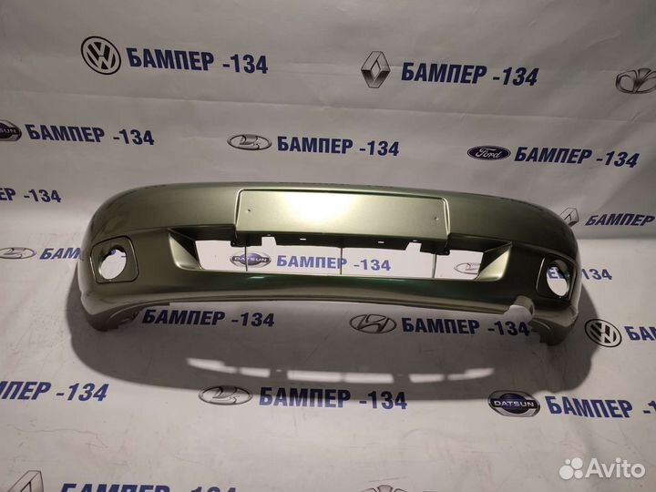 Бампер Калина 1 Колумбийская зелень-322 Люкс