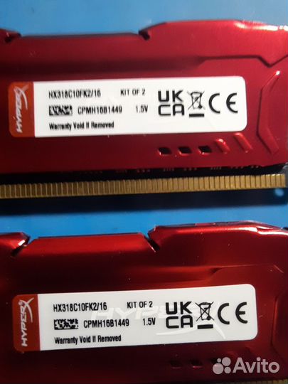 Kingston HyperX DDR3 2x8Gb 1866Mhz HX318C10F