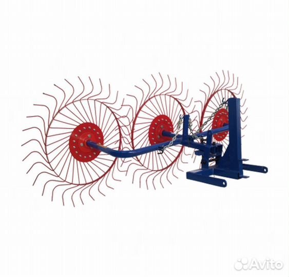 Грабли ворошилки 3-колесные для мотоблока