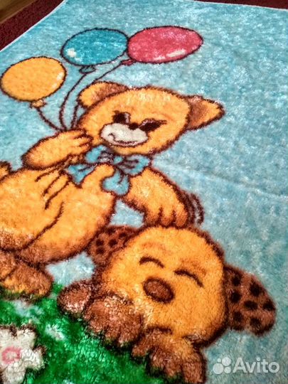 Одеяло детское шерстяное 100*130