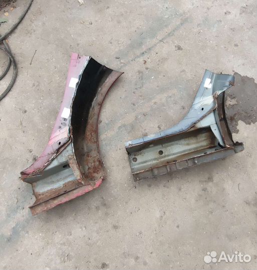 Части правого порога Mitsubishi Lancer 10(X)