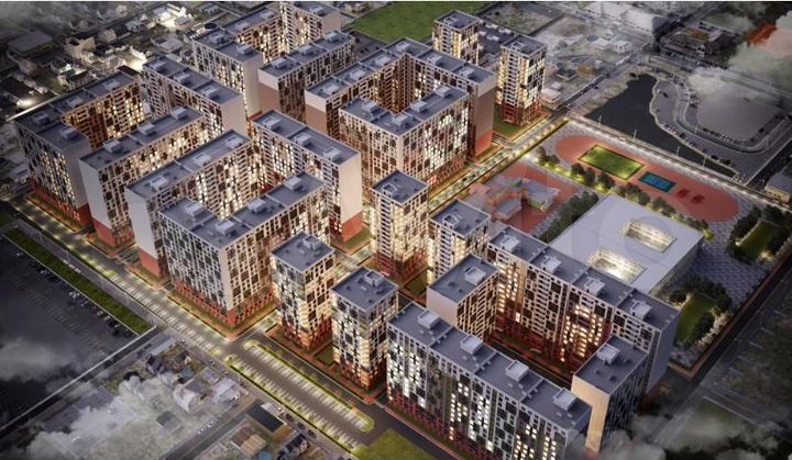 2-к. квартира, 66,7 м², 4/16 эт.