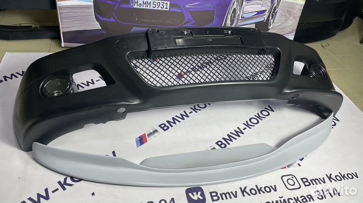 Сплитер переднего бампера Bmw e46 М3