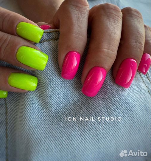 Маникюр гель лак наращивание педикюр