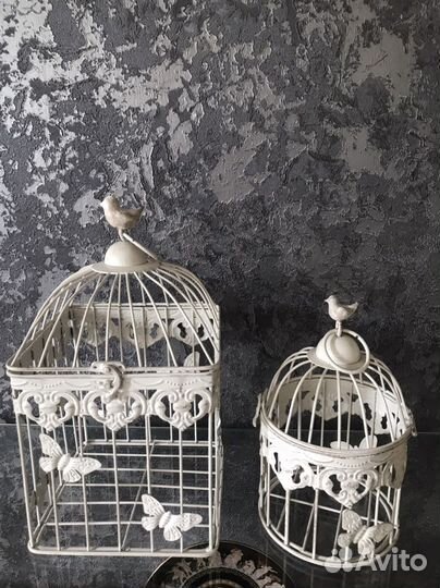 Клетка декоративная винтажная