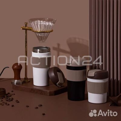 Термокружка Xiaomi KKF Rainbow (490 мл, оранжево-б