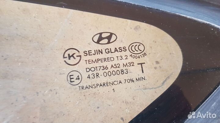 Задняя левая форточка hyundai IX35