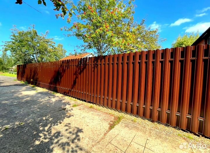 Забор из профнастила