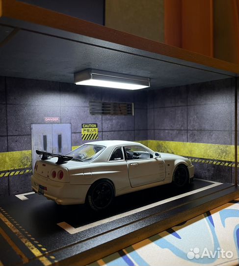 Nissan skyline r34 / Модель 1:24